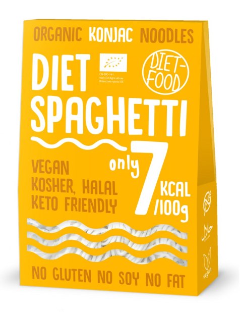 MAKARON (KONJAC TYPU SPAGHETTI) BEZGLUTENOWY BIO 385 g - DIET-FOOD