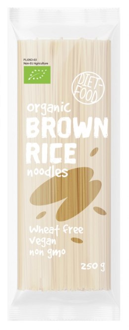 MAKARON (Z BRĄZOWEGO RYŻU TYPU NOODLE) BIO 250 g - DIET FOOD