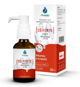 Witamina D3 FORTE 4000 z lanoliny 30ml Aliness