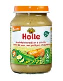 OBIADEK ZIEMNIAK - GROSZEK - CUKINIA BEZ DODATKU CUKRÓW BEZGLUTENOWY PO 6 MIESIĄCU DEMETER BIO 190 g (SŁOIK) - HOLLE