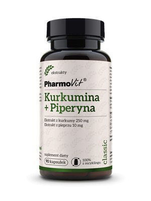 KURKUMINA + PIPERYNA 90 KAPSUŁEK 41,4 g - PHARMOVIT (CLASSIC)