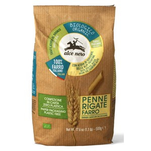 MAKARON (Z PŁASKURKI) PENNE BIO 500 g - ALCE NERO