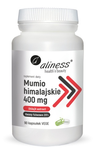 Mumio himalajskie (Shilajit extract) 400mg x 90 Vege caps. - Aliness
