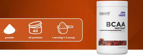 OstroVit BCAA Instant 400 g AMINOKWASY COLA