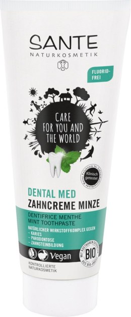 PASTA DO ZĘBÓW MIĘTOWA Z FLUOREM ECO 75 ml - SANTE