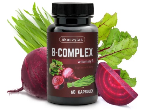 B-COMPLEX METHYL Z EKSTRAKTEM Z BURAKA I MŁODEGO JĘCZMIENIA 60 KAPS SKOCZYLAS