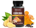 KURKUMA PIPERYNA IMBIR RESWERATROL KWERCETYNA 60 KAPS SKOCZYLAS