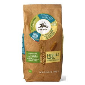 MAKARON ( Z PŁASKURKI) FUSILLI BIO 500 g - ALCE NERO
