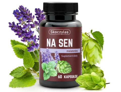 MELATONINA 1000MG MELISA CHMIEL NA SEN 60 KAPS SKOCZYLAS