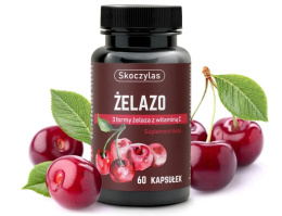 ŻELAZO 3 FORMY Z WITAMINĄ C 60 KAPS SKOCZYLAS