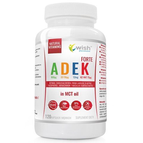 WISH ADEK FORTE A D3 E K2 MK7 MCT 120 KAPS