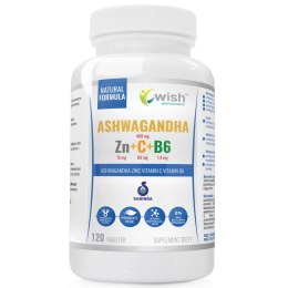 WISH ASHWAGANDHA CYNK B6 WITAMINA C 120 TAB