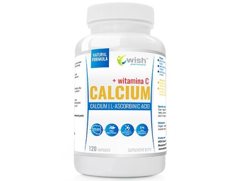 WISH CALCIUM 400MG + VITAMINA C 120 KAPSUŁEK