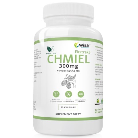 WISH CHMIEL EKSTRAKT 300MG 90 KAPSUŁEK VEGE