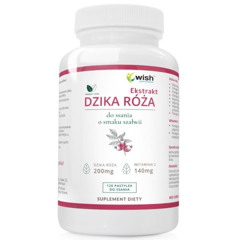 WISH DZIKA RÓŻA 200MG DO SSANIA SZAŁWIA 120 TAB