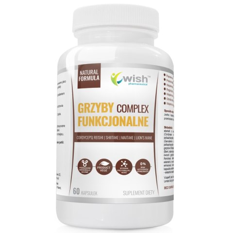 WISH GRZYBY FUNKCJONALNE COMPLEX 60 KAPS