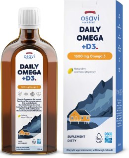 OSAVI DAILY OMEGA D3 MARINE 1600MG OMEGA 3 CYTRYNA 250ML