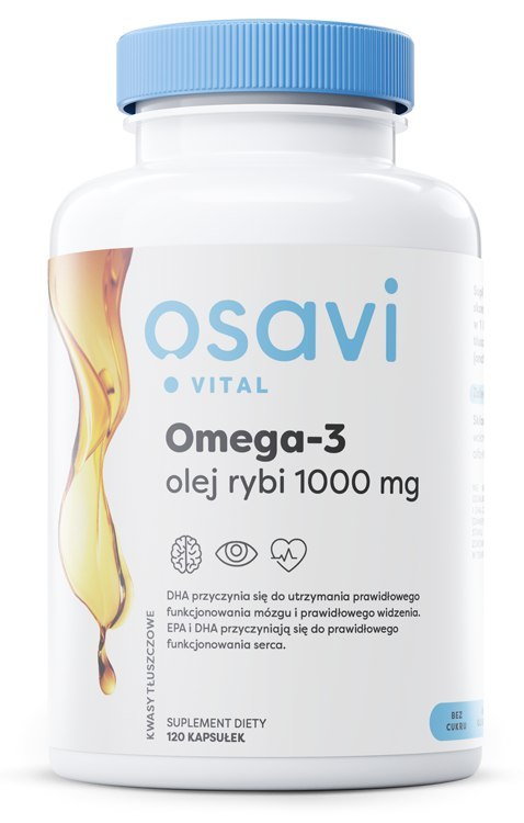 OSAVI OMEGA-3 OLEJ RYBI MOLECULARLY DISTILLED 1000MG 120 SOFTGELS