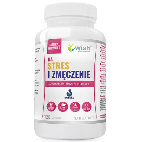 WISH NA STRES I ZMĘCZENIE 120 TABLETEK