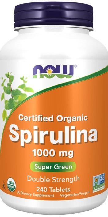 NOW FOODS Certyfikowana SPIRULINA organiczna 1000mg - 240 tabs