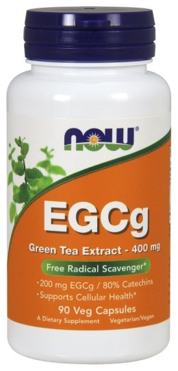 NOW FOODS EGCg Ekstrakt Z Zielonej Herbaty, 400mg - 90 vcaps