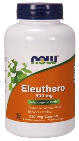 NOW FOODS Eleuthero, 500mg - 250 vcaps