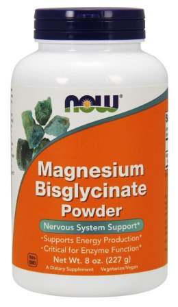 NOW FOODS MAGNEZ Diglicynian magnezu Proszek 227g