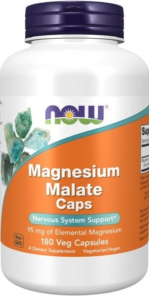 NOW FOODS Magnez jabłczan 180 vcaps