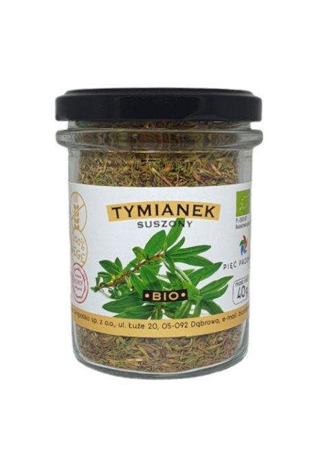 TERMIN 31/10/2026 TYMIANEK SUSZONY BEZGLUTENOWY BIO 40 g - PIĘĆ PRZEMIAN
