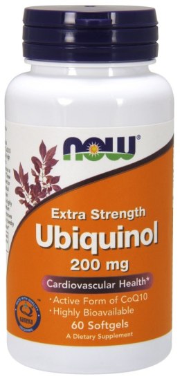 NOW FOODS Ubiquinol, 200mg - 60 softgels