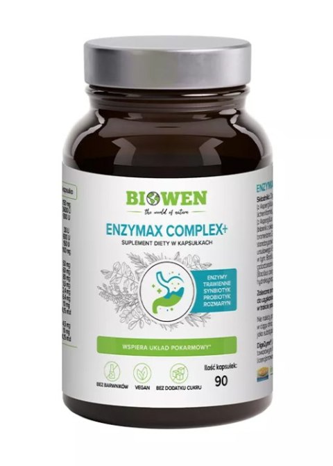 BIOWEN ENZYMAX COMPLEX ENZYMY TRAWIENNE - 90 KAPS