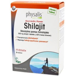 SHILAJIT WITALNOŚĆ 30 TABLETEK - PHYSALIS