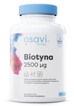 OSAVI Biotyna - 2500mcg - 180 vegan caps