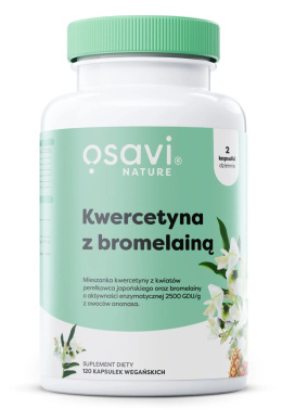 OSAVI Kwercetyna z Bromelainą - 120 vegan caps