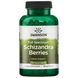 SWANSON FULL SPECTRUM JAGODY SCHIZANDRY 525 MG 90 KAPSUŁEK