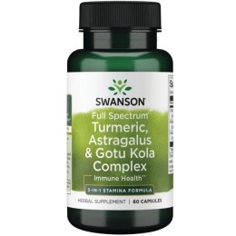 SWANSON FULL SPECTRUM KOMPLEKS KURKUMY ASTRAGALUSA I GOTU KOLA 60 KAPSUŁEK