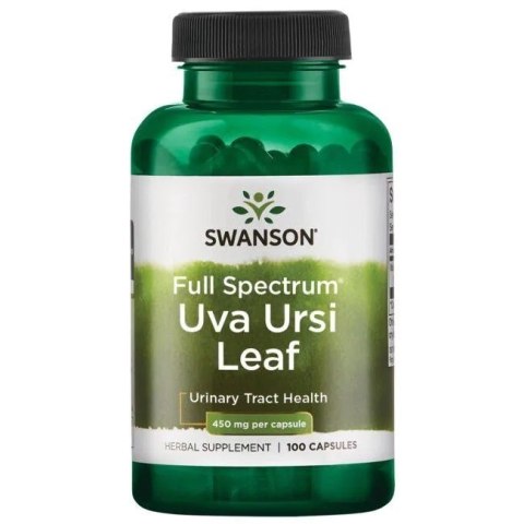 SWANSON FULL SPECTRUM LIŚĆ MĄCZNICY LEKARSKIEJ (UVA URSI) 450 MG 100 KAPSUŁEK