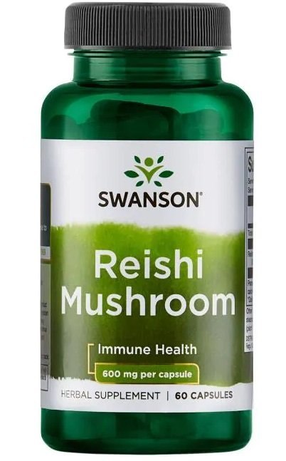 SWANSON GRZYB REISHI 600 MG 60 KAPSUŁEK