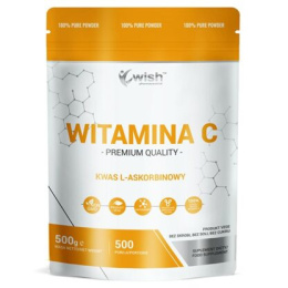 WISH WITAMINA C W PROSZKU KWAS L-ASKORBINOWY 500G