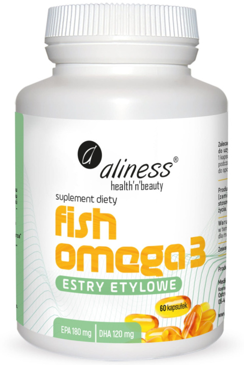 Fish Omega 3 Estry 180/120mg x 60 caps- Aliness
