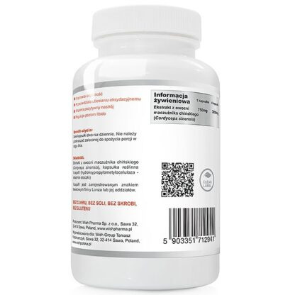 WISH CORDYCEPS 750MG 120 KAPSUŁEK