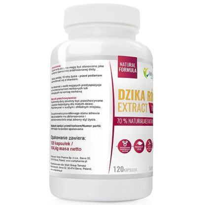 WISH DZIKA RÓŻA 750 MG 120 KAPSUŁEK