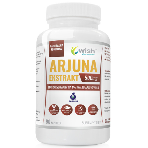 WISH EKSTRAKT ARJUNA 500MG 90 KAPSUŁEK