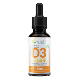 WISH WITAMINA D3 SENIOR 4000IU W KROPLACH 30 ML