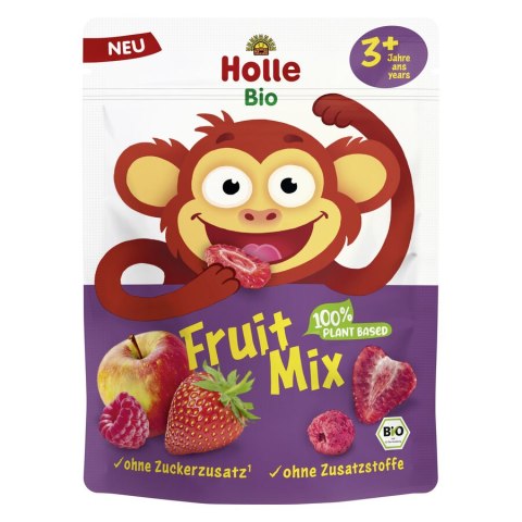 OWOCE LIOFILIZOWANE BEZ DODATKU CUKRÓW DLA DZIECI BIO 13 g - HOLLE