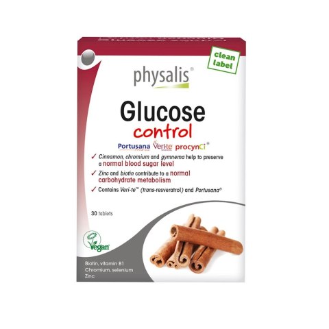 TABLETKI NA KONTROLĘ POZIOMU GLUKOZY 30 szt. - PHYSALIS