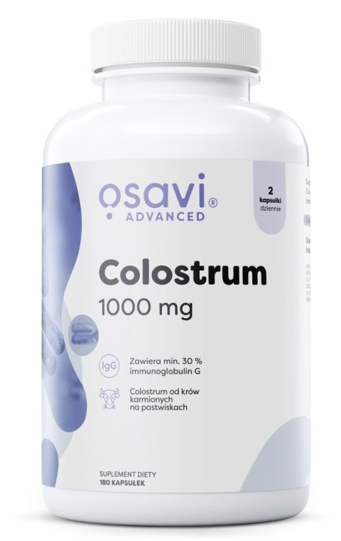COLOSTRUM ADVANCED 1000 MG ODPORNOŚĆ 180 KAPS. OSAVI