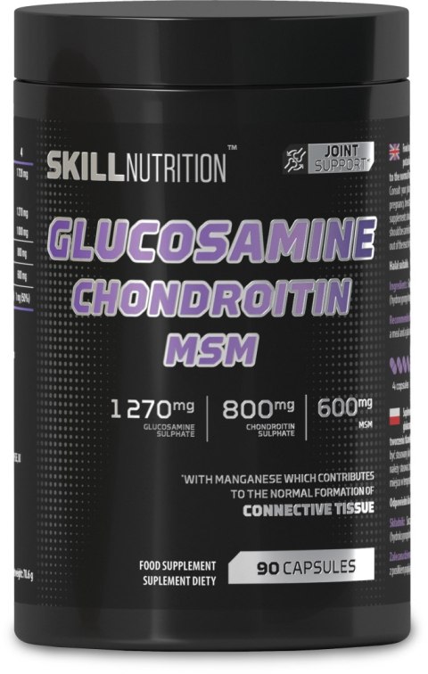 GLUKOZAMINA CHONDROITYNA MSM - 90 CAPS SKILL