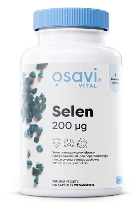 SELEN 200 MCG TARCZYCA ODPORNOŚĆ 120 KAPS. VEGE OSAVI