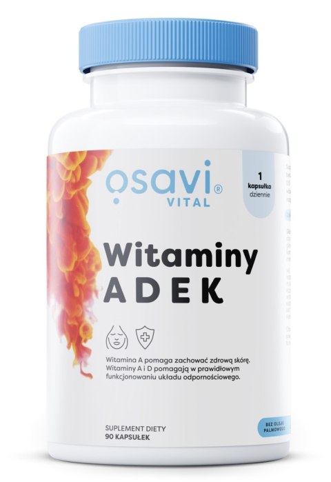 WITAMINY ADEK ODPORNOŚĆ SKÓRA WZROK 90 SOFTG. OSAVI